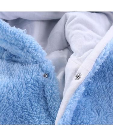 Haokaini Newborn Bear Warmer Snowsuit Hooded Romper Jumpsuit 9-12 Months Blue - Buy Online on GoSupps.com
