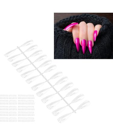 Nail Accessories Plastic Easy To Color Nail Art Polish Display Tips for Manicure Store for Nail Salon for Home for Manicure(Long tip 240 pieces) - Buy Online on GoSupps.com