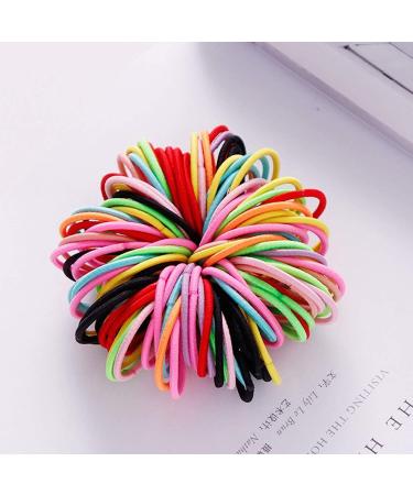 200PCS Multicolor Baby Toddler Hair Ties | Elastic No Crease Hair Elastics for Kids Girls | Small Ponytail Holders - Buy Online on GoSupps.com