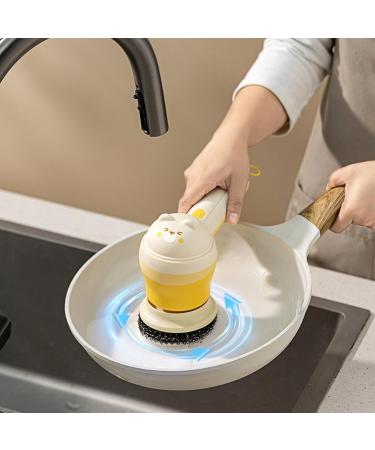 AZSUL Cordless Power Scrubber | Cleaning Electric Scrubber Brush | Cleaning Electric Brush with Replaceable Brush Heads for Bathroom Fixtures Kitchen Appliances - Buy Online on GoSupps.com