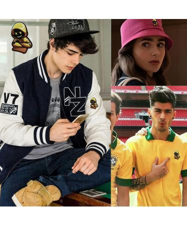 Wikineon Yellow Hoodie Alien Boy Embroidered Patch - Punk Cool Iron On Badge for DIY Clothing Accessories - Buy Online on GoSupps.com