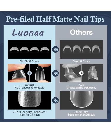  Luonaa Luonaa 504 soft gel nail tips - 12 sizes - Buy Online on GoSupps.com