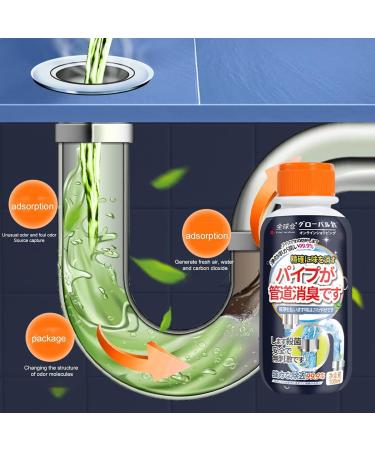 Sink Drain Cleaner - Powerful 100ml Tub Drain Cleaner | Bathroom Sink Drain Cleaner with Pleasant Fragrance for Kitchen Drain Tub Drain - Buy Online on GoSupps.com
