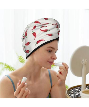 Chili Microfiber Hair Towel - Soft Super Absorbent Coral Velvet Wrap for Long Curly & Thick Hair | Quick Drying Hair Cap for Women - Buy Online on GoSupps.com