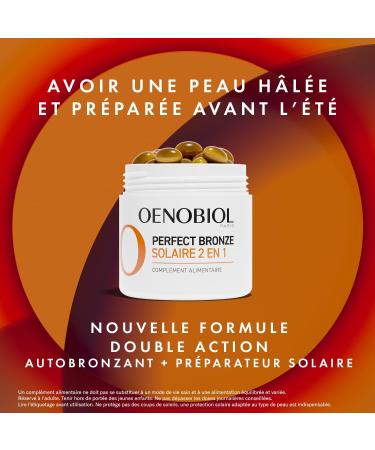 Oenobiol - Perfect Bronze Solaire 2-in-1 - Self-tanner and Sun Preparer - Proven Effectiveness from 1 Month - 2 Month Program - 2x30 Capsules - Buy Online on GoSupps.com