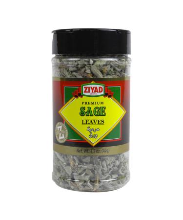 Ziyad Shaker Premium Sage Leaves Rich Flavor Minimal Processing Perfect for Roasts Soups and Sauces 1.5oz
