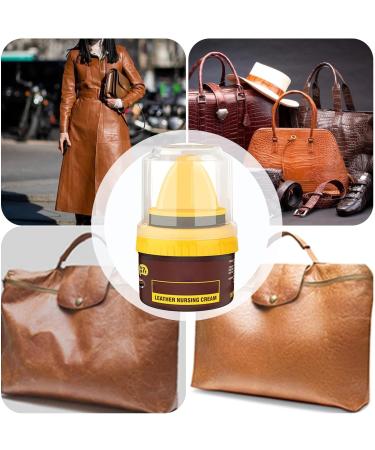 manting Leather Repair Cream Liquid Shoe Polish | Shoe Cream With Sponge Applicator | 50ml Leather Shoe Polish With Sponge Applicator | Shoe Cream Shoe Polish Kit | For Sofas Furniture Car Interiors Brown - Buy Online on GoSupps.com