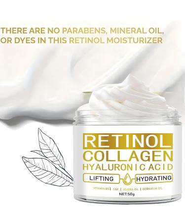 Retinol Cream for Face Anti Aging Face Cream for Women and Men - Lifting & Moisturizing Moisturizer for Face Neck & D collet Reduce Wrinkles and Dullness Collagen Daily Skin Care.50G - Buy Online on GoSupps.com
