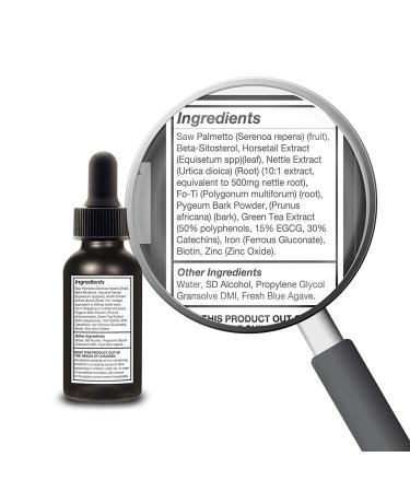 Propidren Hair Growth Serum - DHT Blockers, Prevent Hair Loss, Stimulate Follicles, Regrow Hair - 1 Month Supply - 2 FL OZ - Buy Online on GoSupps.com