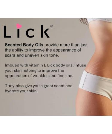 LICK Peach Scented Body Oil - Hydrating Vitamin E Infused Moisturizer for All Skin Types | Antioxidant Protection & Soothing Aromatherapy | 4 Fl Oz - Buy Online on GoSupps.com