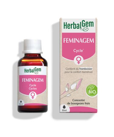 HERBALGEM Feminagem BIO Complexe de Gemmoth rapie Concentr e Favorise le confort menstruel 30 ML Confort Intime