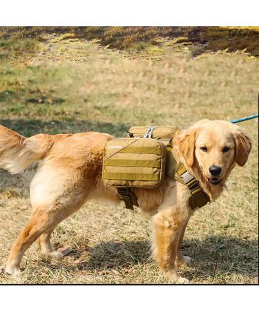 Hundred Backpacks - Waterproof Dog Saddle Backpack for Large Dogs | Light & Removable Hiking Pack with Dishes | Ideal for Outdoor Adventures - Buy Online on GoSupps.com