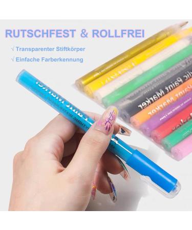 Buy Mrcuvaryas 3D Gold Nail Polish & Nail Art Pen - DIY Nail Graffiti & Design Tools for Women - Buy Online on GoSupps.com