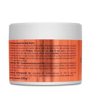 Shea & Grapefruit Body Butter 250g | Natural Moisturizing Cream for Dry Skin | Karit Oil Body Butter | Nourishing Skin Care - Buy Online on GoSupps.com