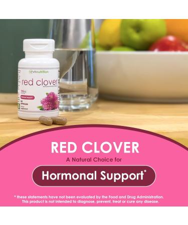 VH Nutrition Red Clover 700mg | Trifolium Pratense for Hormone Balance & Menopause Support | Natural Relief for Women | 60 Capsules - Buy Online on GoSupps.com