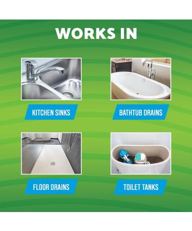Green Gobbler Fresh Scent Drain Cleaner & Deodorizer Sticks- Prevents Sink & Shower Drain Clogs Prevents Odors Septic-Safe - 8 Count (2 PACK) - Buy Online on GoSupps.com