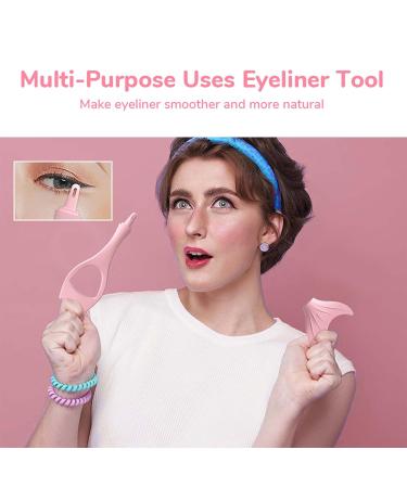 Silicone Mascara Shield Applicator Guard for Precise Lash Application - Pink | Reusable Eyeliner Tool for Upper and Lower Lashes - 0.96oz - Buy Online on GoSupps.com