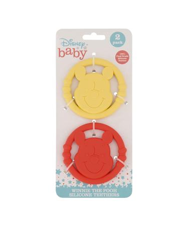 Cudlie Disney Silicone Teether Toy Set - BPA Free Teethers for Babies 6-12 Months - 2-Pack Winnie The Pooh Teether Toys for Infants - Buy Online on GoSupps.com
