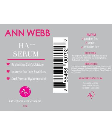 Hyaluronic Acid Serum - 100% All Natural Anti-Aging Hyaluronic Acid helps to Tighten Brighten & Intensely Hydrates. Organic Aloe Soothes & Nourishes skin. Non-greasy formula. 2oz 2 Fl Oz (Pack of 1) - Buy Online on GoSupps.com