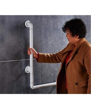 Bathroom Safety Grab Bar Disabled Old Man Anti-Slip L-Shaped Stainless Steel Grab Bar Towel Bar Yellow - Buy Online on GoSupps.com