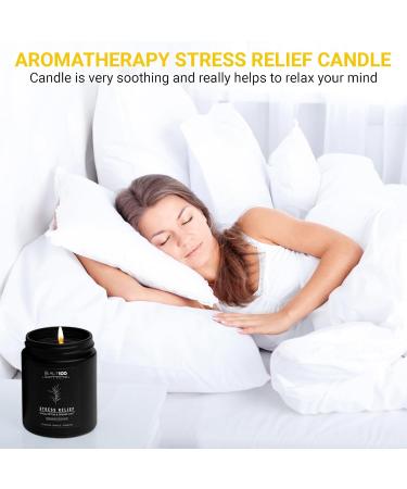 Stress Relief Candle | Aromatherapy Soy Candles for Men & Women | Long Lasting Scented Candles | Perfect Gift for Relaxation - Buy Online on GoSupps.com