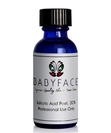 Babyface 30% BHA 30 Beta Hydroxy Salicylic Acid Chemical Peel for Acne Scars Pock Marks Skin Resurfacing Extra Strength 1.2 oz.
