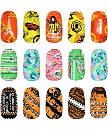 KADS Nail Art Stamping Plates Set Image Template Stencils Pattern with Stamping Plates Holder Case Organizer (TR013) - Buy Online on GoSupps.com