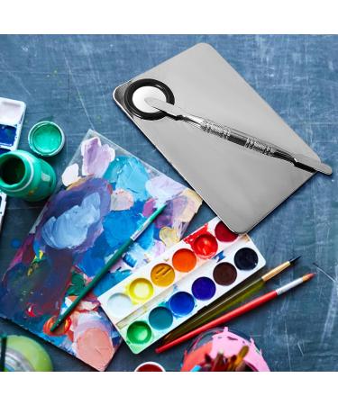 1pcs Makeup Mixing Palette Set Stainless Steel Cosmetic Makeup Palette Makeup Spatula&Cosmetic Makeup Palette Foundation Mixing Palette for Mixing Foundation Nail Art Makeup Tools Makeup Artist Tools - Buy Online on GoSupps.com