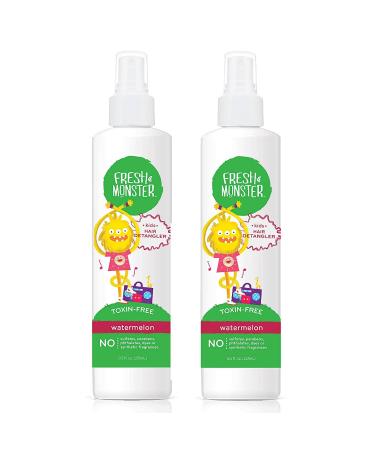 Fresh Monster Kids Detangler Spray Toxin-Free Hypoallergenic & Natural Hair Conditioning Spray for Kids Watermelon (2 Pack 8.5oz/each) 8.50 Ounce (Pack of 2) Watermelon