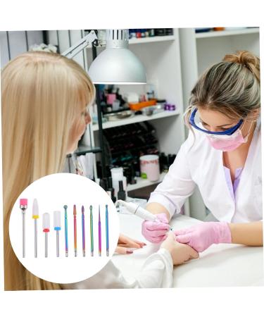 Ipetboom 1 Nail Polish Set Diamond Nail File Power Tool Toe Separators for Pedicure Ceramic Drill Bit Nail Dotting Tool Nail Drill Head Nail Art Tool Manicure Grinding Head Metal - Buy Online on GoSupps.com