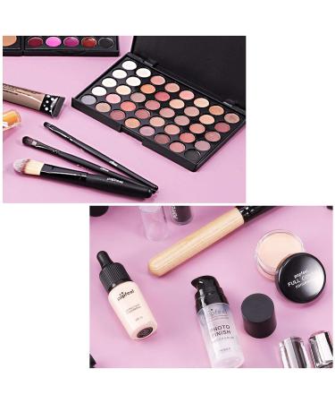 Professional Makeup Set - Waterproof Beginner Cosmetics with Eyeshadow Palette & Cosmetic Bag | Must-Have All-in-One Gift Set - Buy Online on GoSupps.com