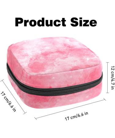 Menstruation Pad Bag with Zipper | Women's Napkin & Tampons Bag | Watercolor Design | Color 9 | Stylish & Functional Collective Bag for Girls - Buy Online on GoSupps.com
