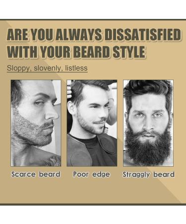 Diamalfi Pencil Beard Pencil Filler for Men Beard Filler for Men with 4 Tips Beard Kit Water Proof Beard Eyebrow Pen with Beard Brush Repair Beard Shape (Dark brown-2pcs) - Buy Online on GoSupps.com