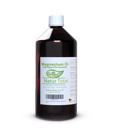Nature Total Zechstein Magnesium oil spray 1000 ml bottle.Premium magnesium oil for skin and muscles for sports sleep and massage high -dose & pure.No gluing or stains. - Buy Online on GoSupps.com