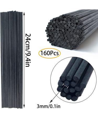 Rattan Aroma Diffuser Sticks - 24cm Natural Fiber Fragrance Sticks (160 pcs) for Room Scenting & Replacement - Buy Online on GoSupps.com