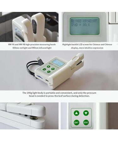 ZWJABYY Plant Nutrient Testing fHandheld Chlorophyll Analyzer Portable Chlorophyll Meter or Chlorophyll/nitrogen/Temperature/Humidity 2000MAH Lithium Battery with USB Data Export - Buy Online on GoSupps.com