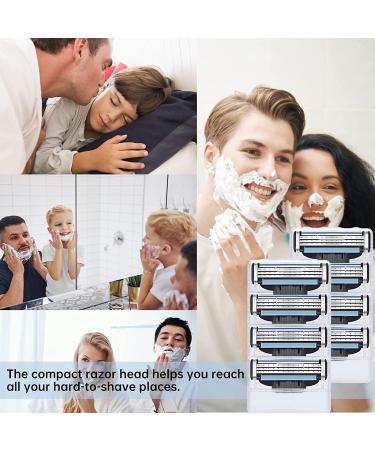 40Pcs Mach 3 Turbo Razor Blade Refills for Gillette - Precision Cut Stainless Steel Blades for Hard to Shave Spots - Buy Online on GoSupps.com