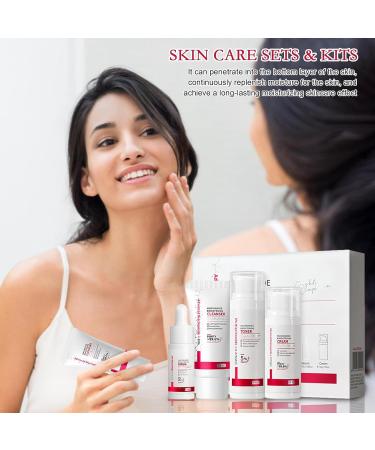 Niacinamide Skincare Set Skin Care Gift Set for Teen Girls Brightening Face Cream Pore Minimizer for Face Cleanser  - Buy Online on GoSupps.com