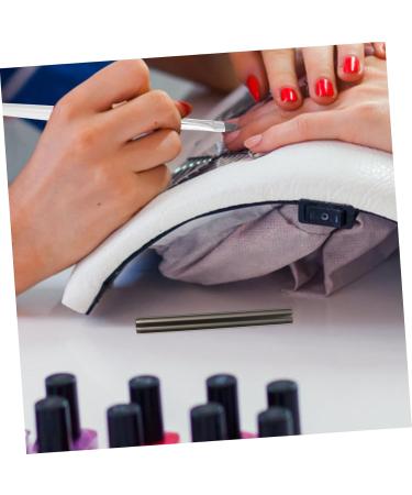 Housoutil 6pcs Nail Pen Cap Pens Multicolor Metal Trim Manicure Pen Caps Nail Art Supply Lightweight Brush Set As Shown 8x0.8x0.8cm - Buy Online on GoSupps.com