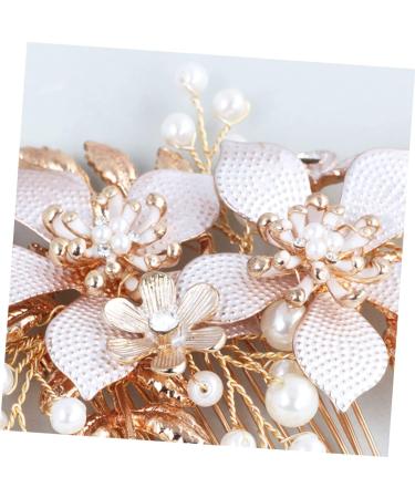 FRCOLOR Accessories Bridal Side Comb wedding hair side comb bridal hair comb gold flower Wedding comb Bride Insert Comb prom headpiece wedding hair accessories crystal rhinestones Comb - Buy Online on GoSupps.com