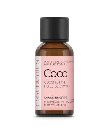Essenciales Essenciales - 100% pure and natural coconut vegetable oil 30ml | Coconut vegetable oil Nuciferous 1st cold press