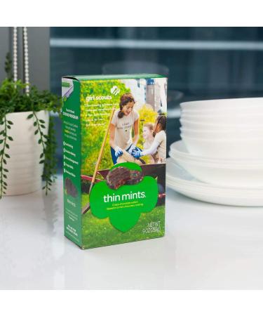 Buy Girl Scout Thin Mints Cookies â€“ 32 Count Box | Delicious Mint Chocolate Treats - Buy Online on GoSupps.com