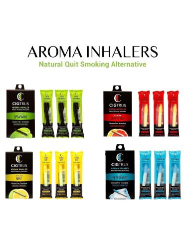 Cigtrus Icy Peppermint Air Inhaler Stick - 3 Pack for Oral Fixation, Quit Smoking Aid, Craving Relief - Tobacco & Nicotine Free - Buy Online on GoSupps.com