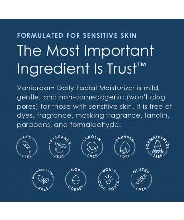 Vanicream Daily Facial Moisturizer for Sensitive Skin - Fragrance-Free (3 fl oz) - Buy Online on GoSupps.com