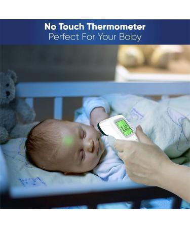 4-in-1 Contactless Infrared Digital Thermometer for Forehead, Room, Liquid & Object Temperature - Suitable for All Ages - Buy Online on GoSupps.com