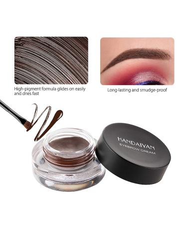 12-Color Waterproof Eyebrow & Eyeliner Cream for Versatile Makeup Looks - 8 Color Options - Buy Online on GoSupps.com