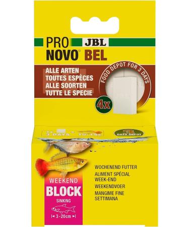 JBL PRONOVO BEL WEEKEND - Premium Weekend Food Blocks for Freshwater Aquarium Fish | 4-Pack - Buy Online on GoSupps.com