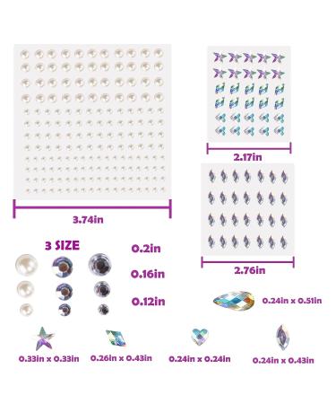 Self-Adhesive Face Jewels Rhinestones Stickers for Women - Festival & Nail Art Accessory - Buy Online on GoSupps.com