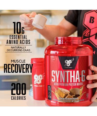 BSN Syntha-6 Mint Chocolate Chip Protein Powder - 4.56 lb | Cold Stone Creamery Flavor - Buy Online on GoSupps.com