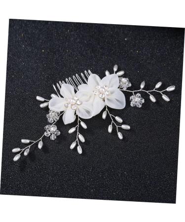 HAPINARY Crystal Headpiece Wedding Headpiece Prom Headpiece Crystal Hair Accessories Pearl Wedding Hair Accessories Flower Hair Accessories Pearl Headpiece Flower Girl Bride White Headband - Buy Online on GoSupps.com
